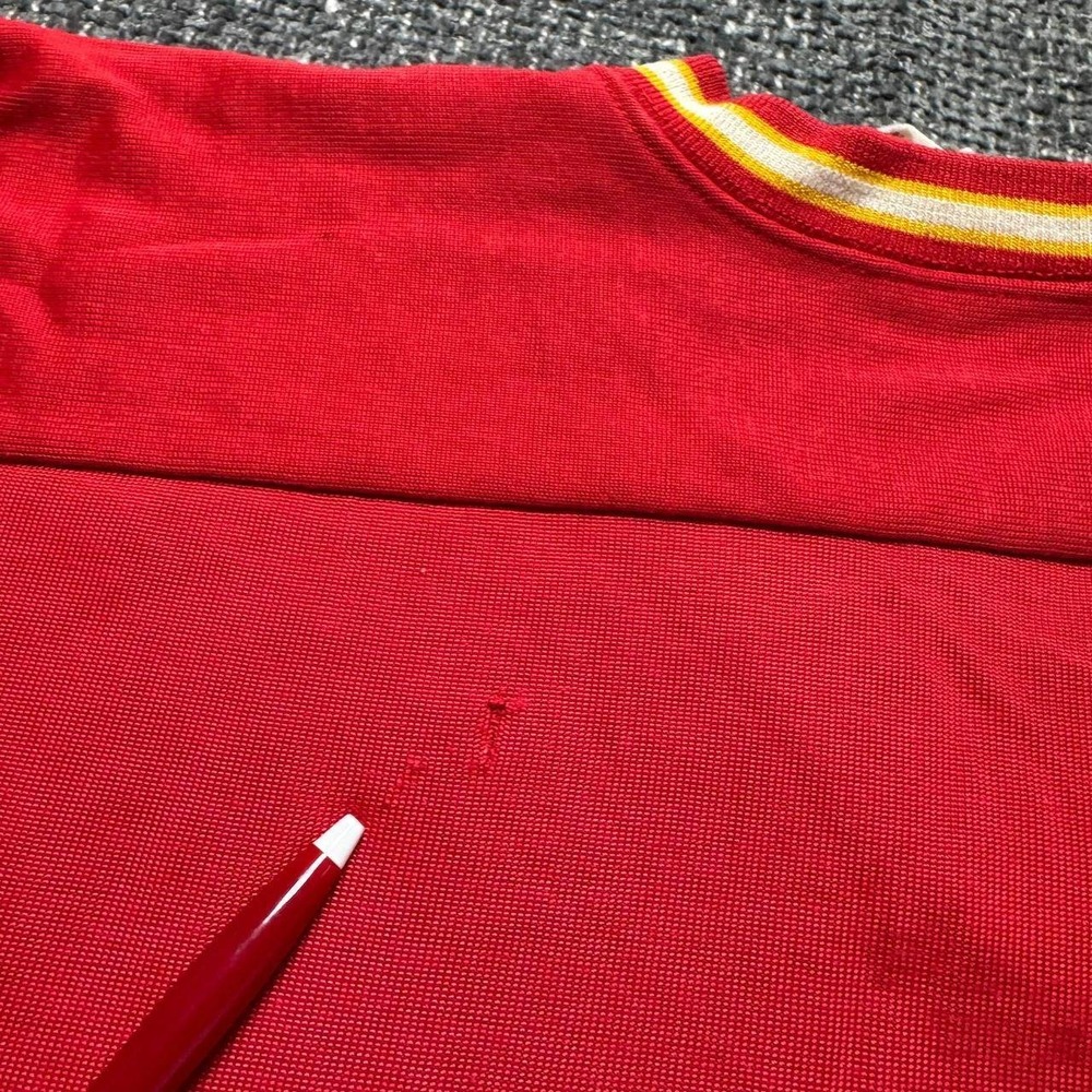Vintage Calgary Flames NHL Jersey‎ Mens XL Red 80s Hockey Mesh Streetwear - Picture 11 of 13